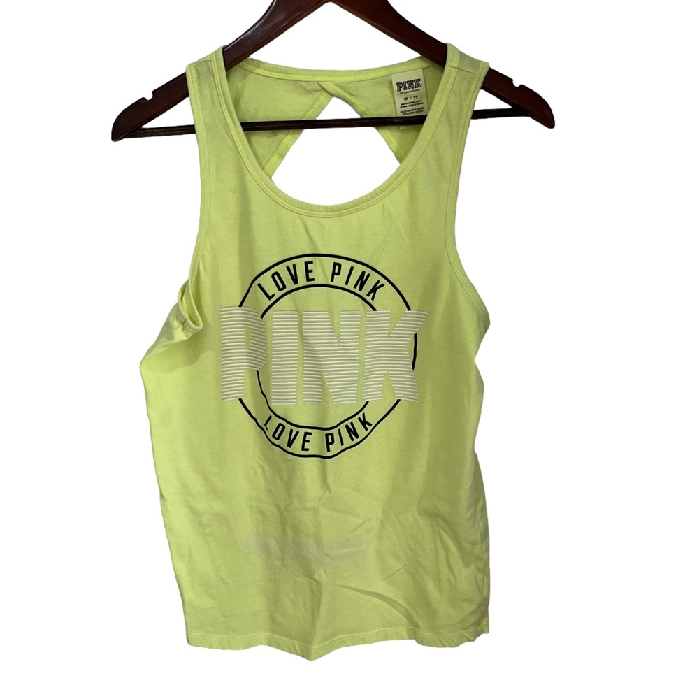 Victoria's Secret PINK Neon Yellow Tank